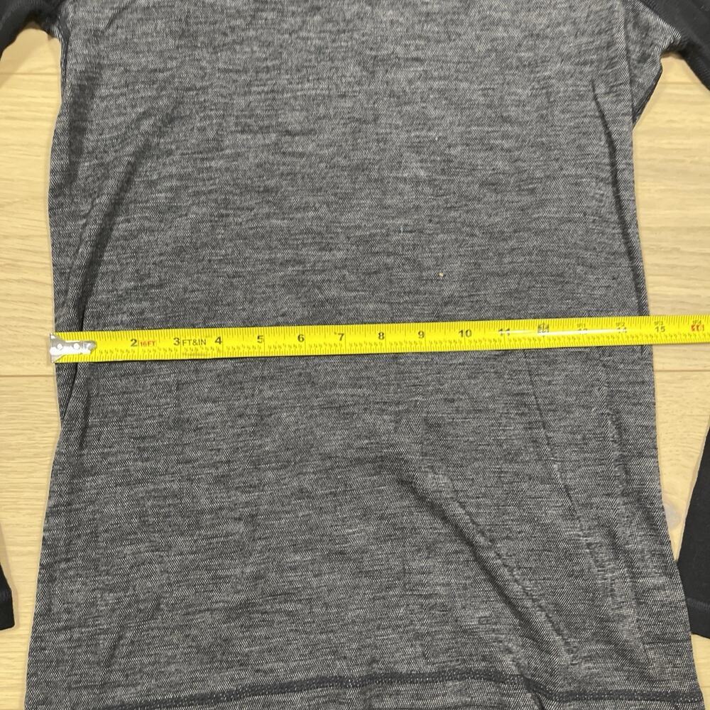 Smartwool Shirt Mens S Gray All Seaons Merino Wool Knit Base Layer Long Sleeve - Picture 4 of 11